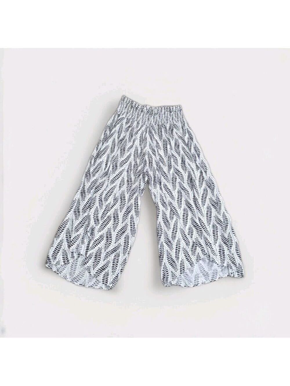 Ethyl Clothing Black And White Palazzo Pants Women's Loose Summer Lounge Size 6